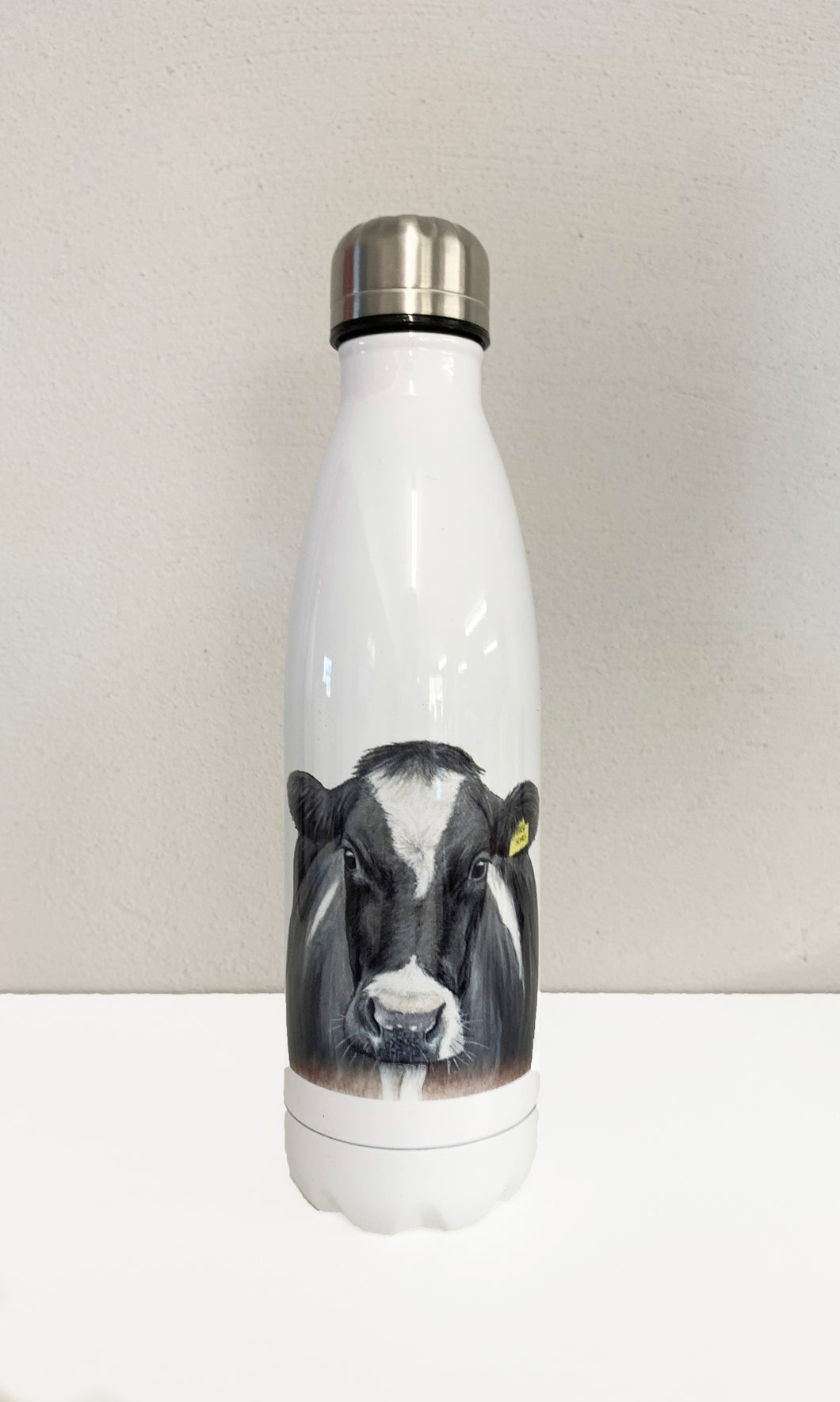 Friesian Cow Farming Themed Water Bottle Flask