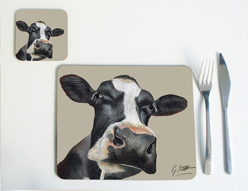 Friesian Cow Head Placemat