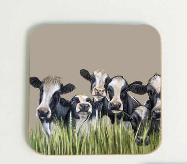 Cows Through Grass Coaster