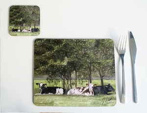 Cows Lying in Grass Placemat