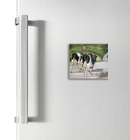 Copy of Stag With Dark Background Square Magnet