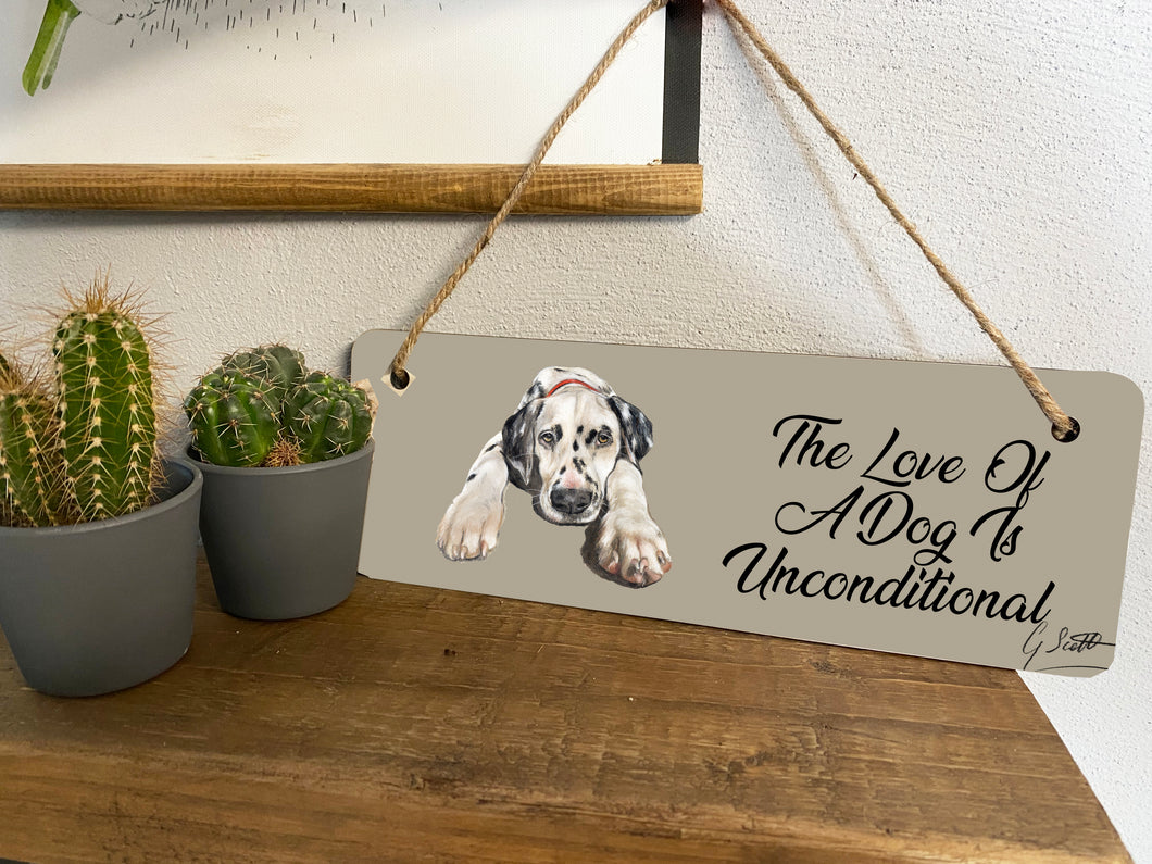 Dalmatian Hanging Sign