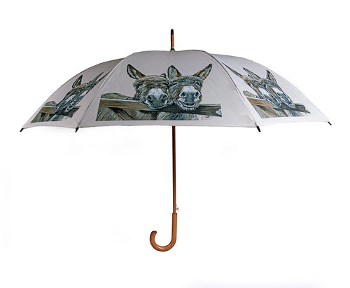 Donkeys Over Gate Umbrella
