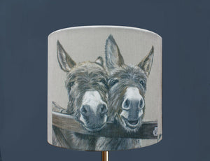 Donkeys over Gate Lampshade
