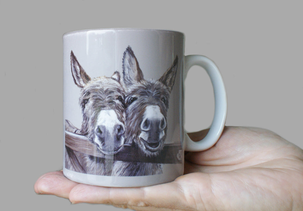 Donkeys over Gate Mug
