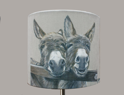 Donkeys over Gate Lampshade