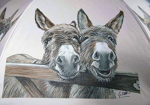 Donkeys Over Gate Umbrella