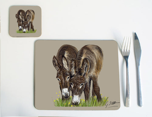 Donkeys Grazing Placemat