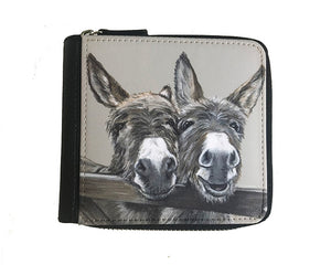 Small Donkeys Over Gate Purse