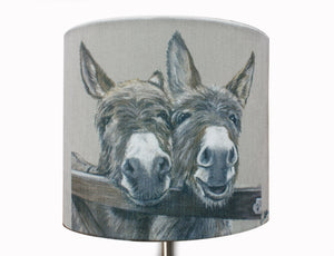 Donkeys over Gate Lampshade