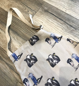 Farmer And Friesian Cow Farming Themed Washable Apron