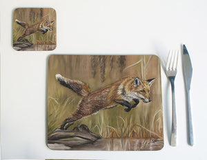 Fox Leaping over Water Placemat