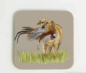 Golden Labrador Coaster