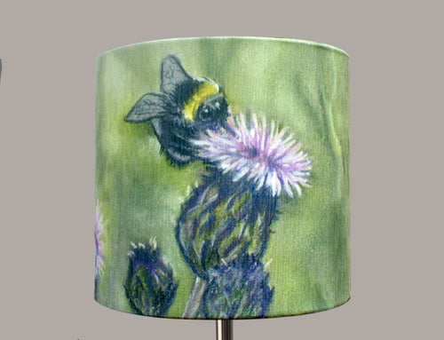 Bee on Thistle Lampshade