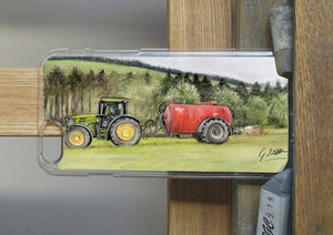 Tractor and Slurry Tanker Phone Case