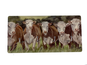Hereford Cows Key Holder