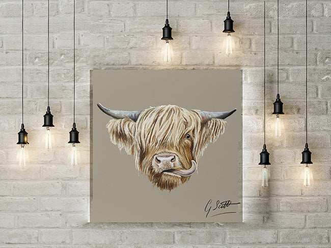 Highland Cow Limited Edition Canvas Print
