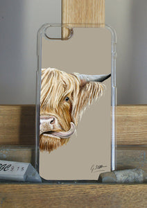 Highland Cows Head Phone Case – Grace Scott Art Highland Cows Head Phone Case – Grace Scott Art