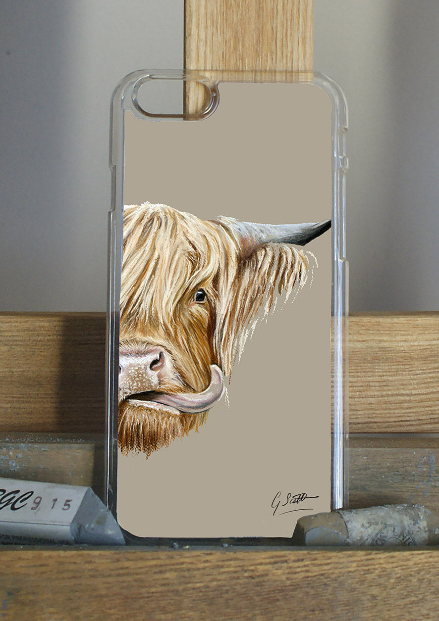 Highland Cows Head Phone Case