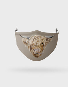 Highland Cow Child Face Mask