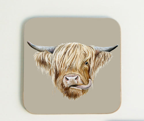 Highland Cow Coaster