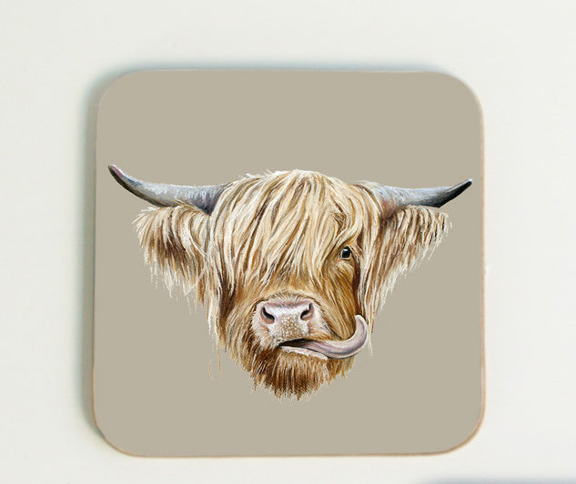 Highland Cow Coaster