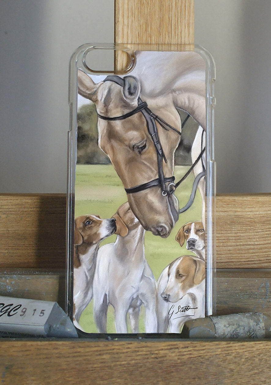 Horse And Hounds Hunting Themed Phone Case