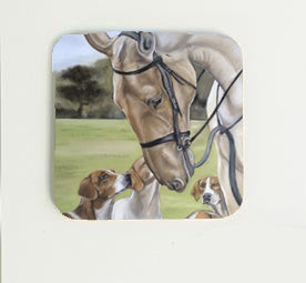 Horse and Hounds Coaster