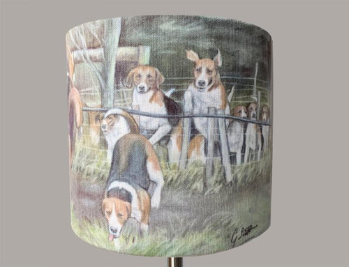 Leaping Hounds Lampshade