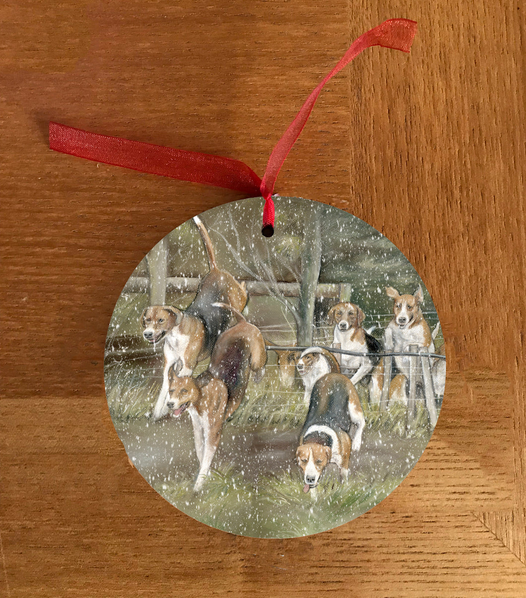 Hounds Hunting Hanging Decoration