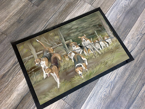 Hunting Hounds Floor Mat