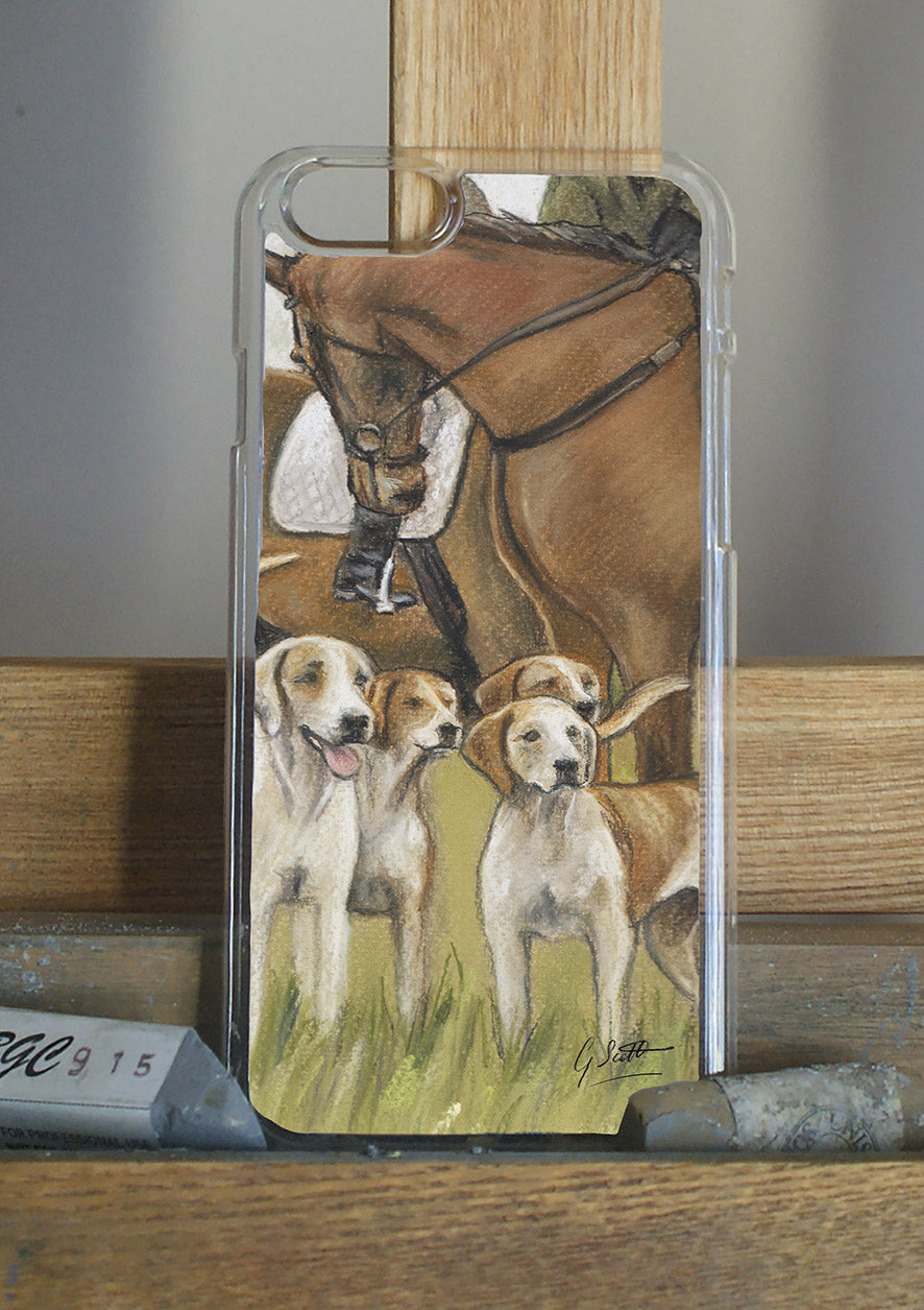 Horse And Hounds Hunting Phone Case