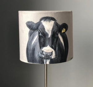 Friesian Cow With Tag Lampshade