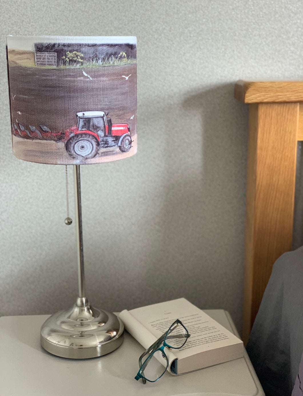 Tractor Ploughing Lampshade