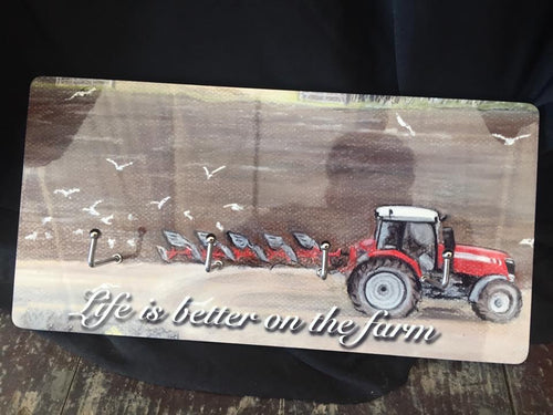 Farming Scene Key Holder