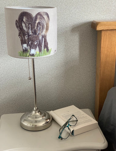 Donkeys Grazing Lampshade