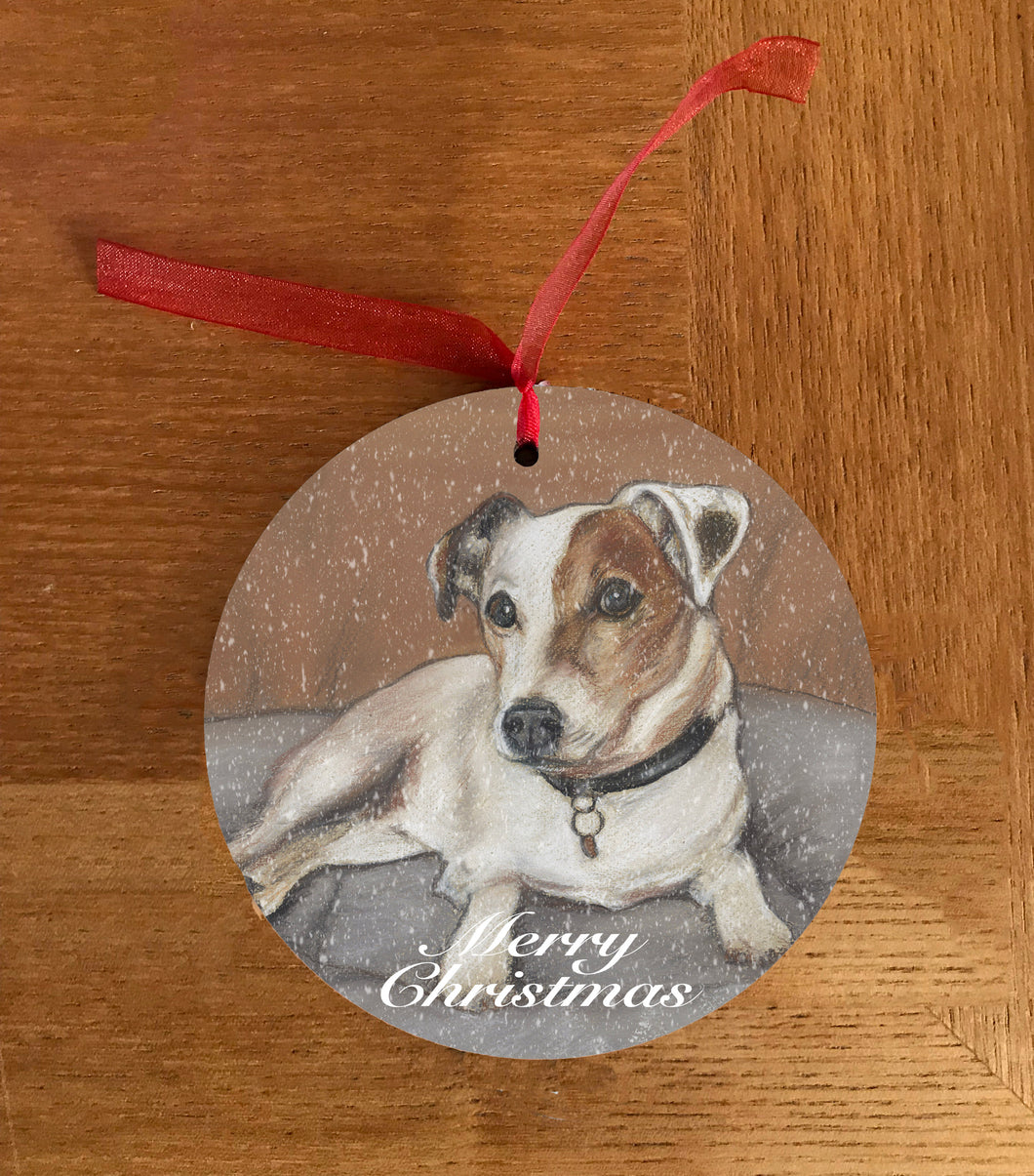 Jack Russell Christmas Hanging Decoration