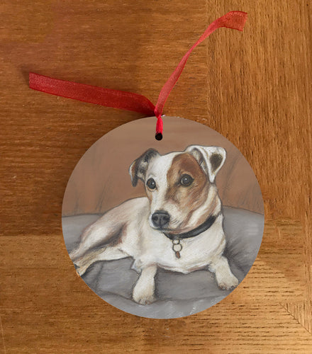 Jack Russell Christmas Hanging Decoration