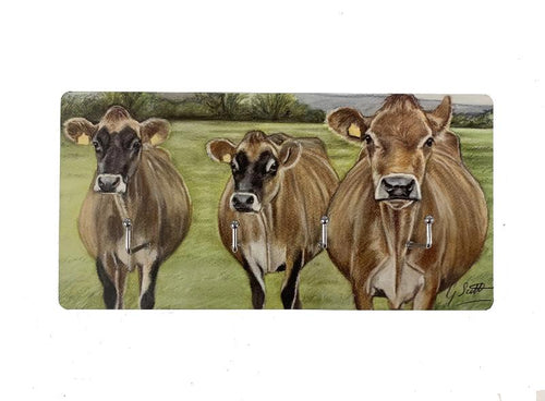 Jersey Cows Key Holder