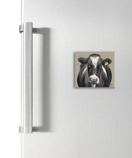 Friesian Cow Square Magnet