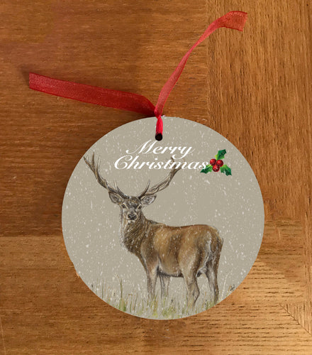 Deer Through Grass Hanging Decoration