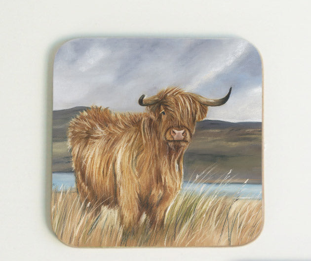 New Highland Cow Coaster