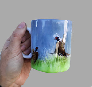 Single Pheasant Flying Mug