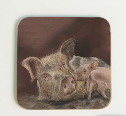 Pig and Piglet Coaster