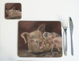 Pig and Piglet Placemat