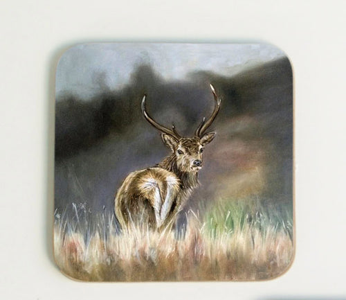 Purple Stag Coaster
