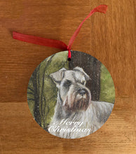 Schnauzers Head Christmas Hanging Decoration