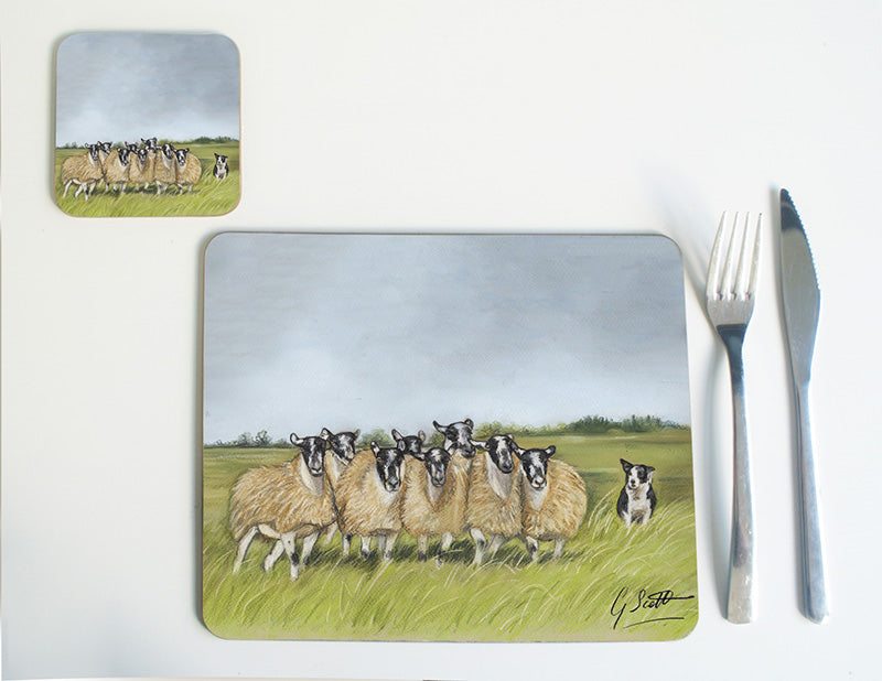 Collie and Sheep Placemat