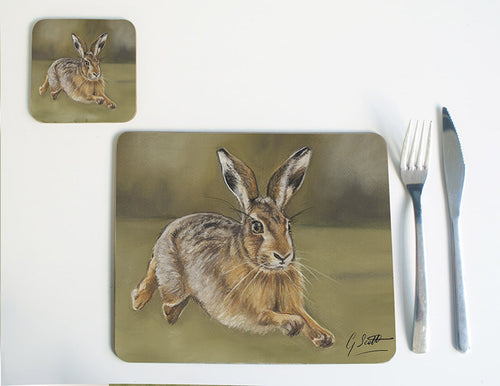 Single hare Running Placemat