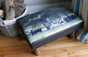Herd Of Cows Footstool